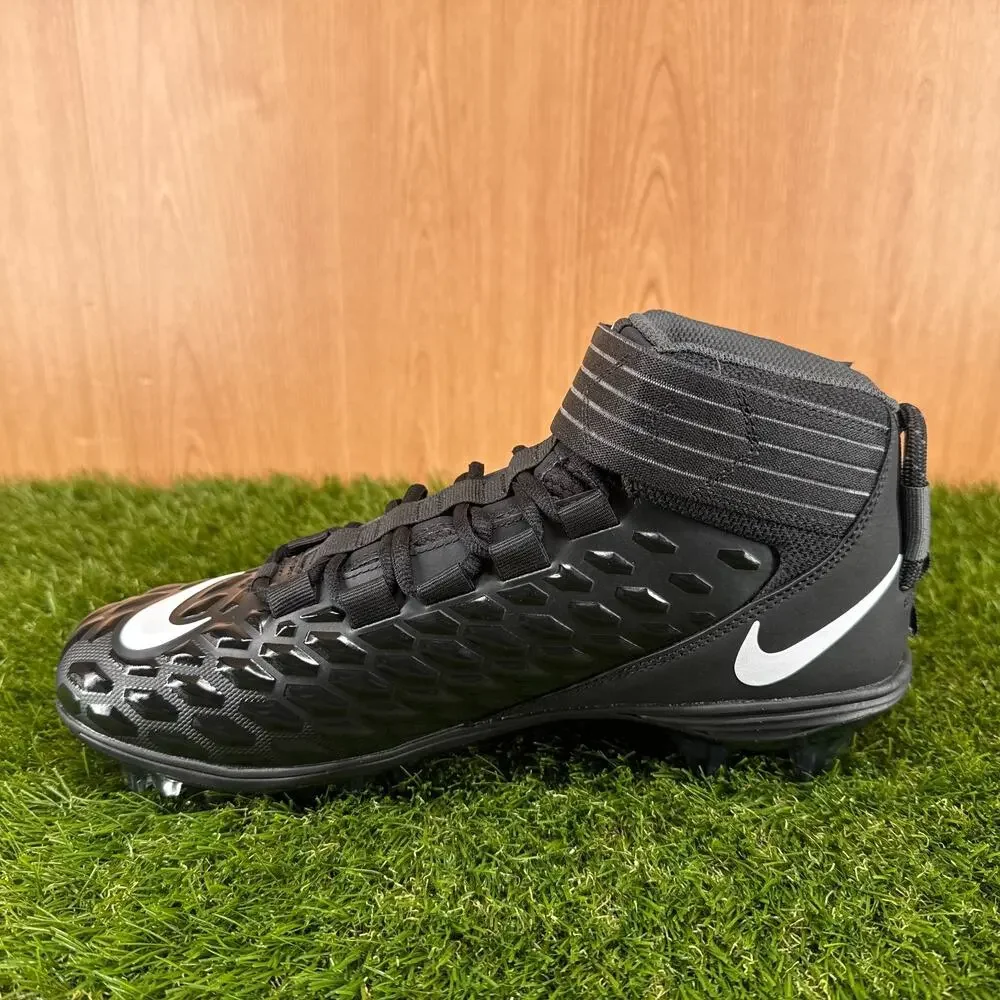 Nike Force Savage Pro 2 Black Anthracite Football Cleats AH4000-002 Men's Sz 10